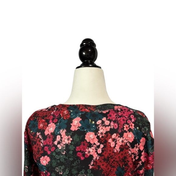 Tristan, Floral Pattern Ultra-Soft Dress, Medium, Pink, Green, Red 🌸 - Picture 10 of 11